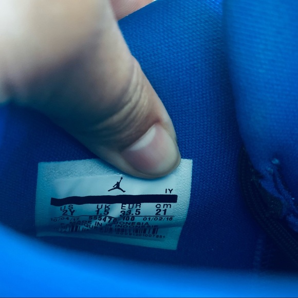 Jordan FLTCLB ‘91 BP White Sneakers Size 2Y - Picture 8 of 9